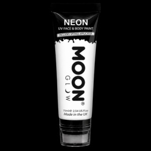 Peinture fluo blanche Moon Glow pour visage et corps 75 ml